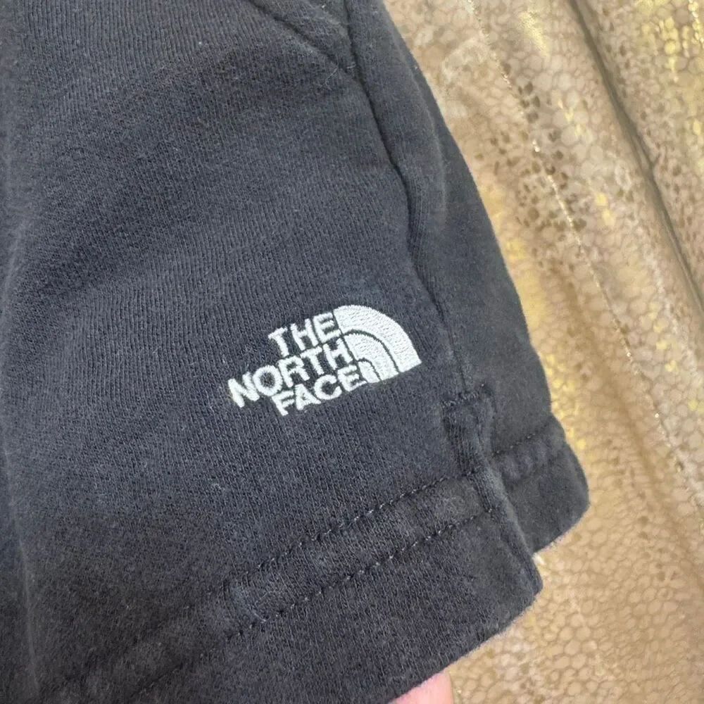 The North Face Black Half Dome Logo Fleece Lounge Cozy Shorts XL - Picture 6 of 9